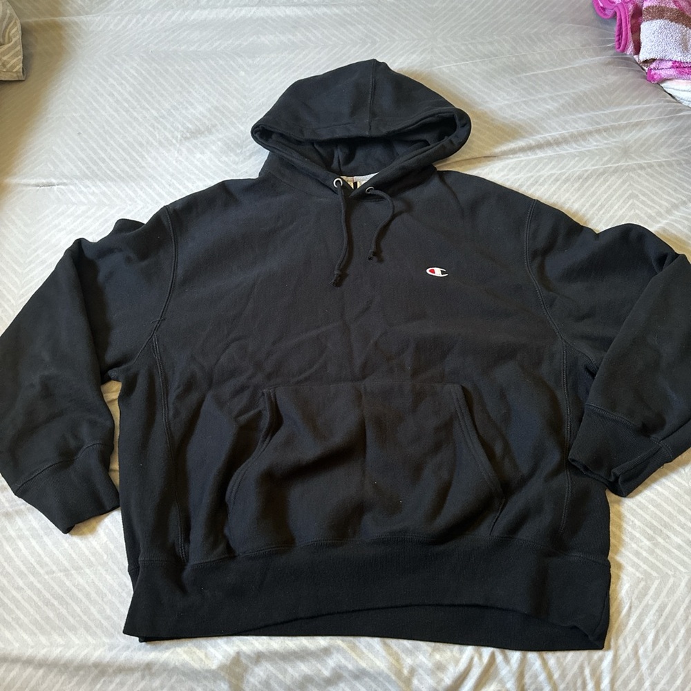 Champion Classic Black Hoodie for Men